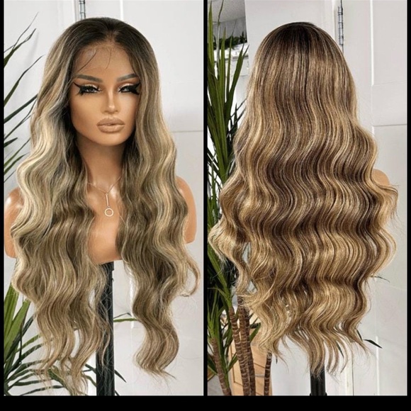 Human Hair Blended Lace Front Wig - Picture 3 of 11